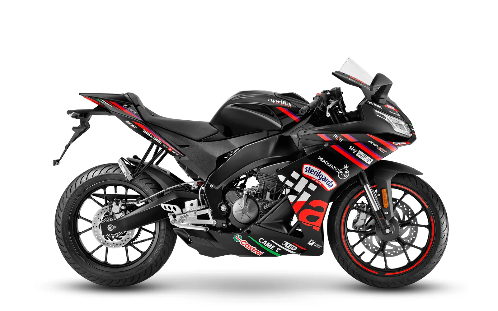 Aprilia RS 125 GP Replica 2025, fotografía oficial de estudio