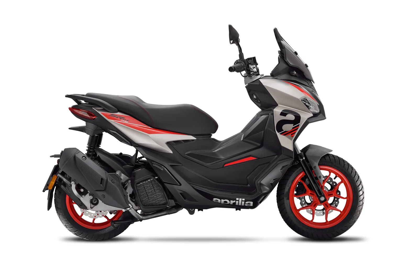Aprilia SR GT Sport 200 2025, fotografía oficial de estudio