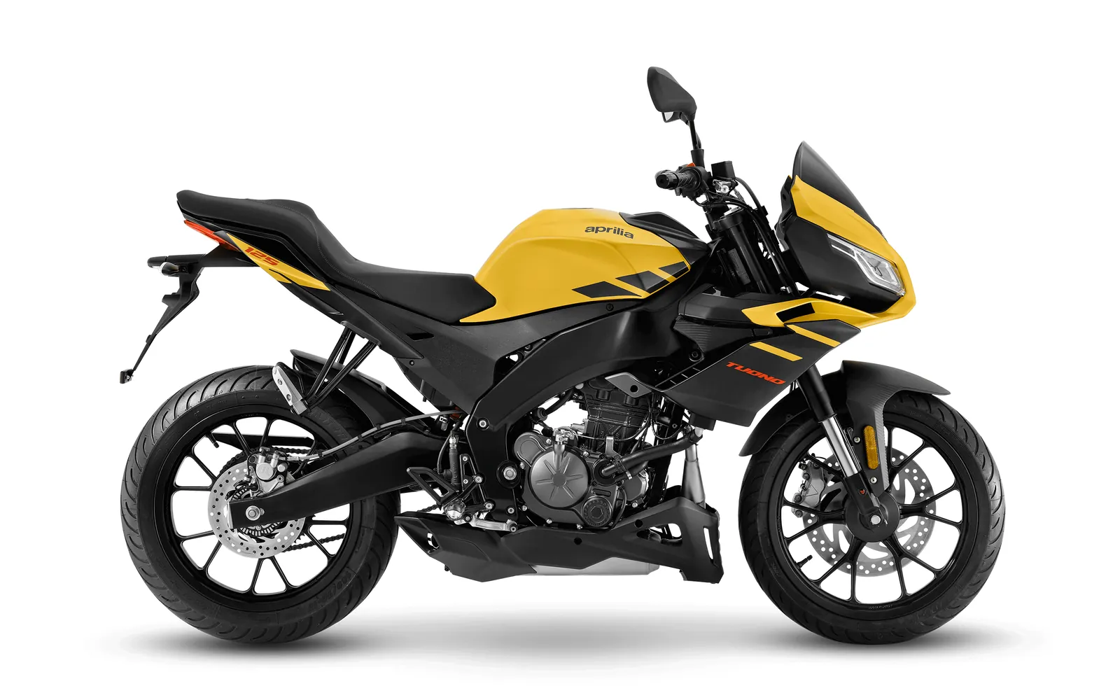Aprilia Tuono 125, fotografía oficial de estudio