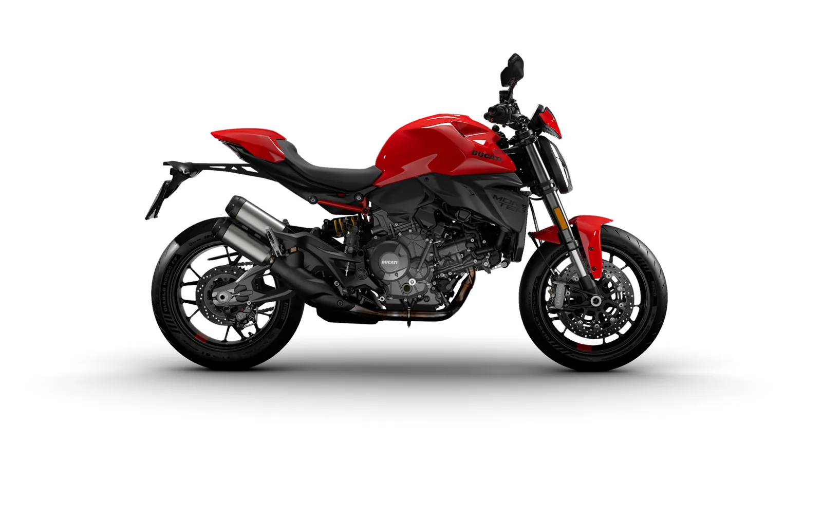 Ducati Monster+ V2, fotografía oficial de estudio
