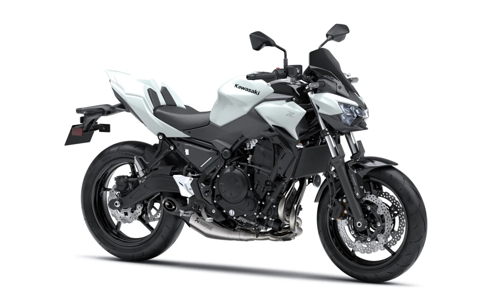 Kawasaki Z650 Performance Akrapovič MY26, fotografía oficial