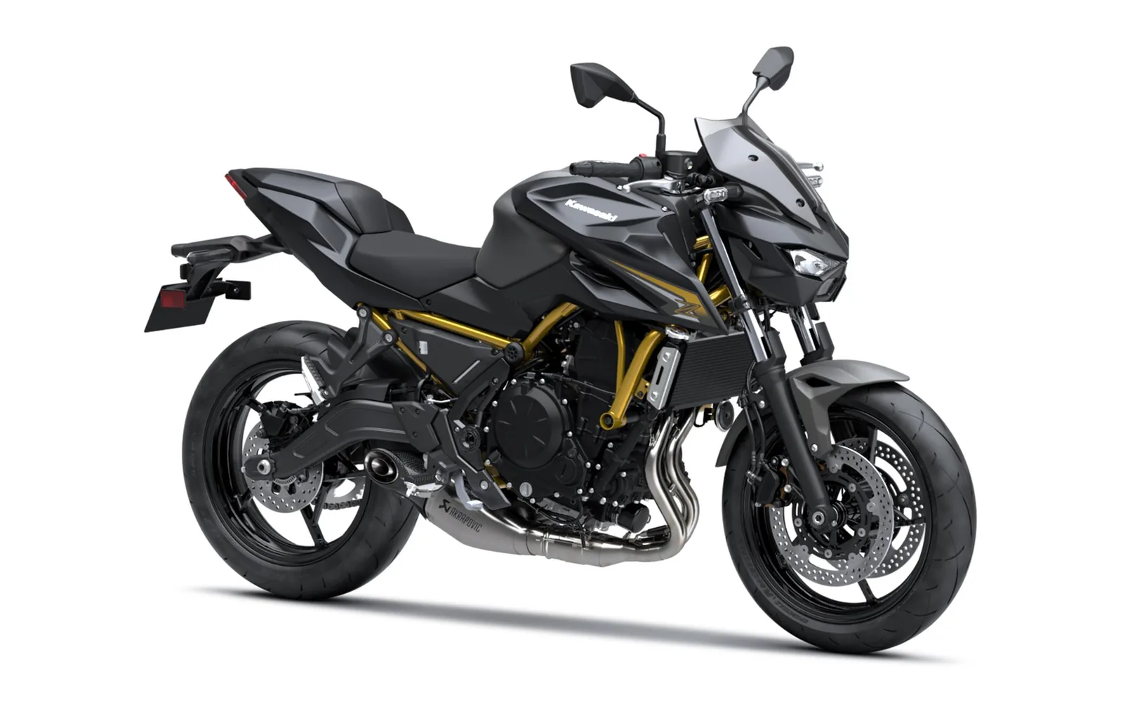 Kawasaki Z650 S Performance Akrapovič MY26, fotografía oficial