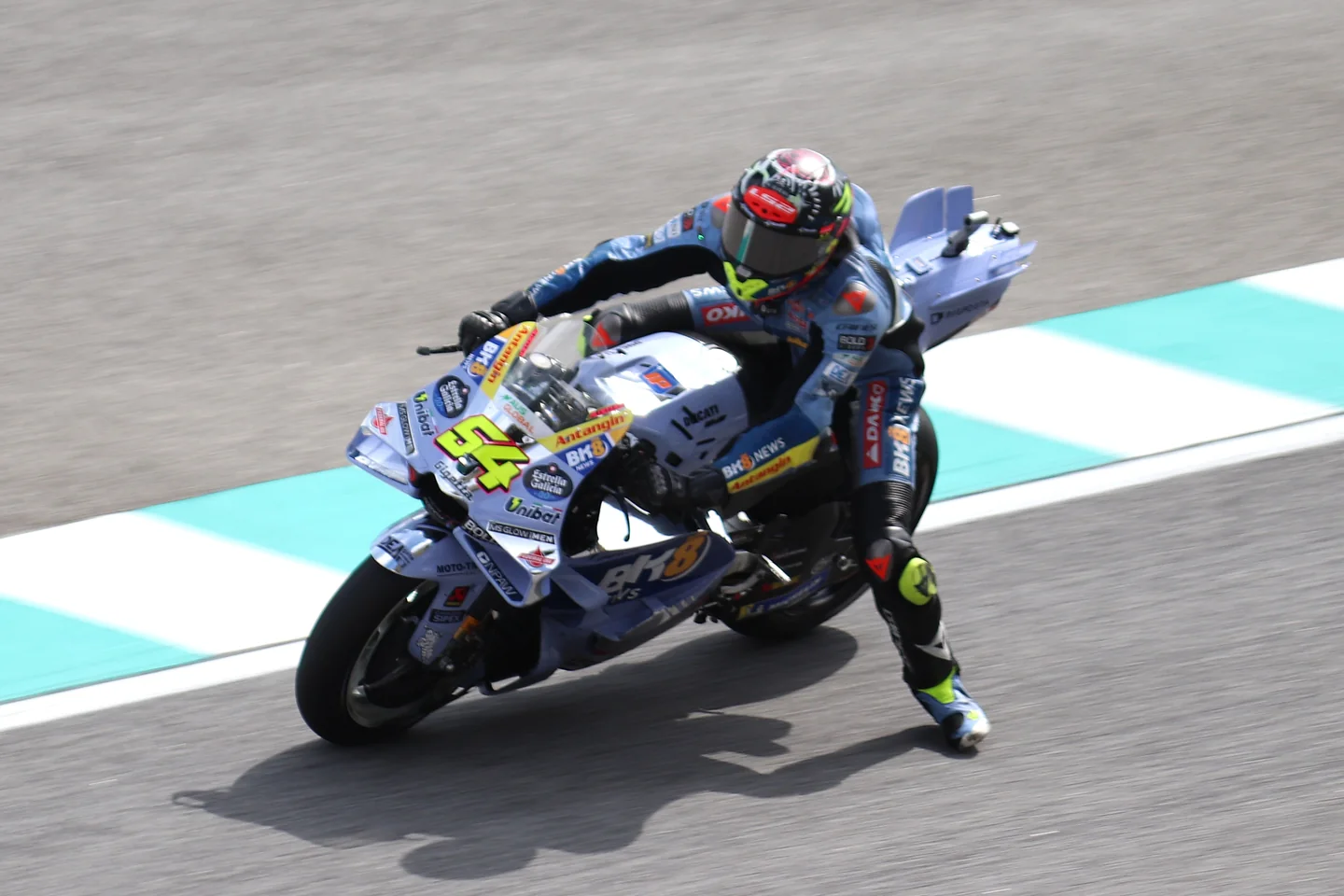 Fermín Aldeguer con la Ducati de Gresini en Sepang, el 24 de octubre de 2025. Fotografía de archivo; no corresponde a la caída ni a la lesión de Indonesia de 2026.