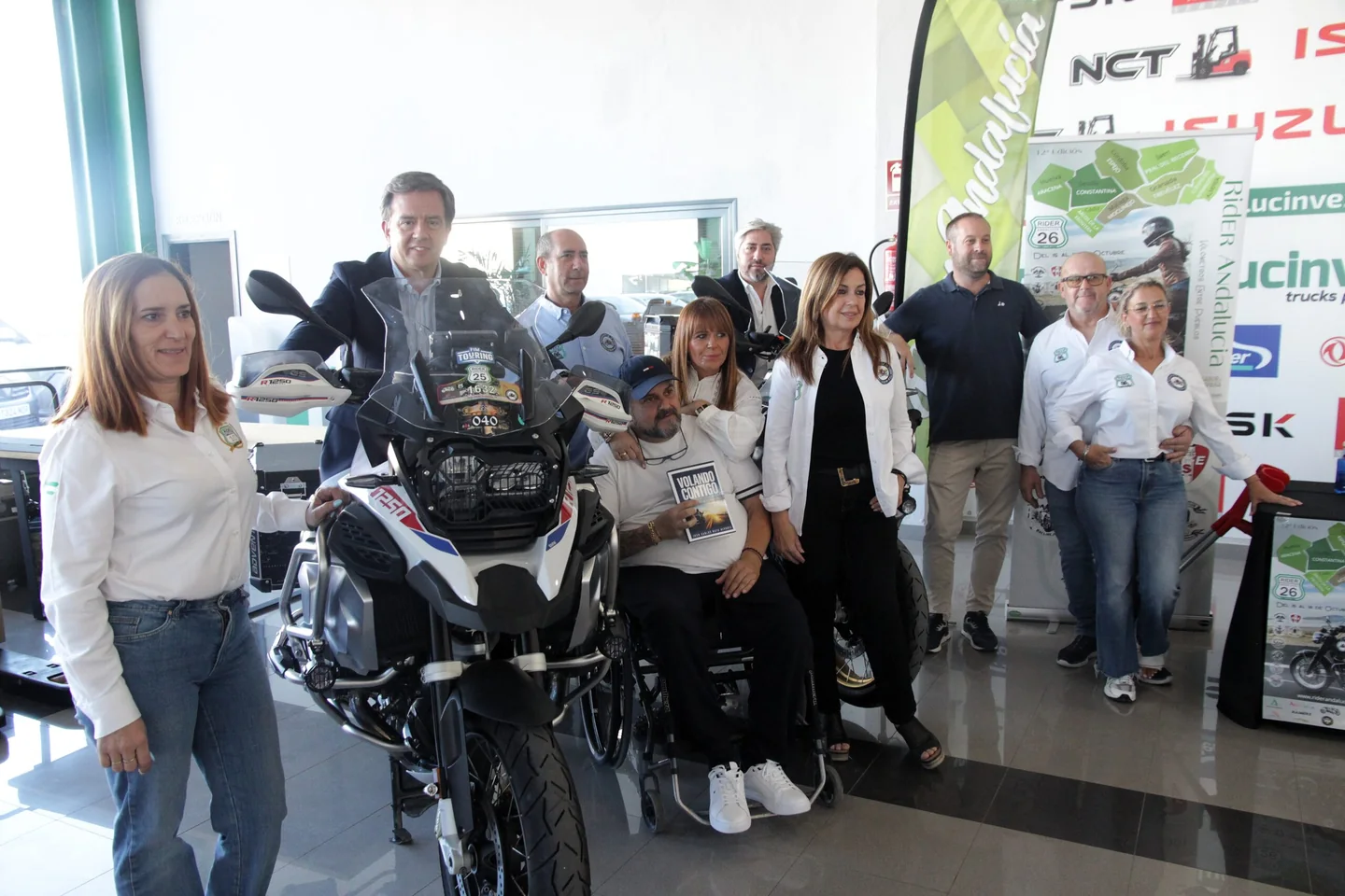 Presentación de la Rider Andalucía 2026, fotografía difundida por el Ayuntamiento de Lucena. No corresponde a una ruta ya realizada ni al cierre del 18 de octubre.