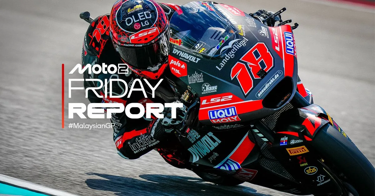 Manuel González en la imagen oficial de la Práctica de Moto2 de Malasia del 30 de octubre. Redimensionada y convertida a WebP.