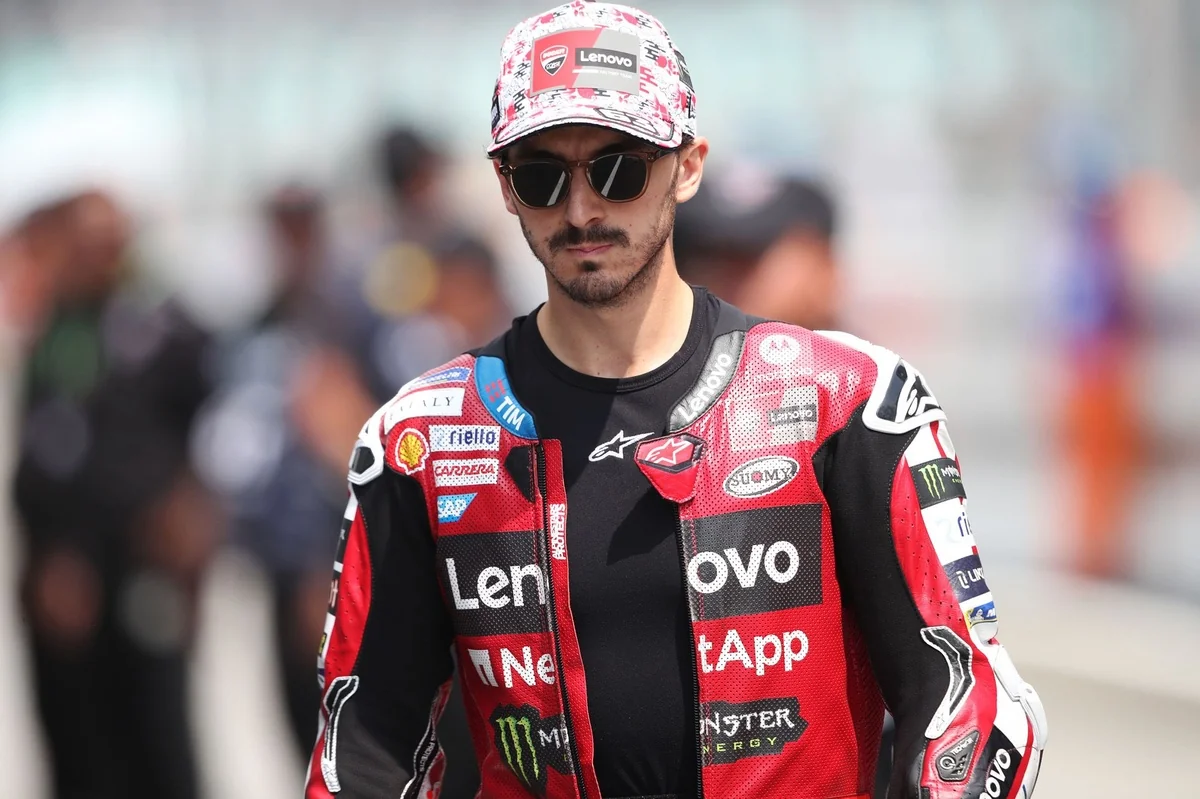 Francesco Bagnaia en la fotografía publicada con sus declaraciones tras la Sprint.
