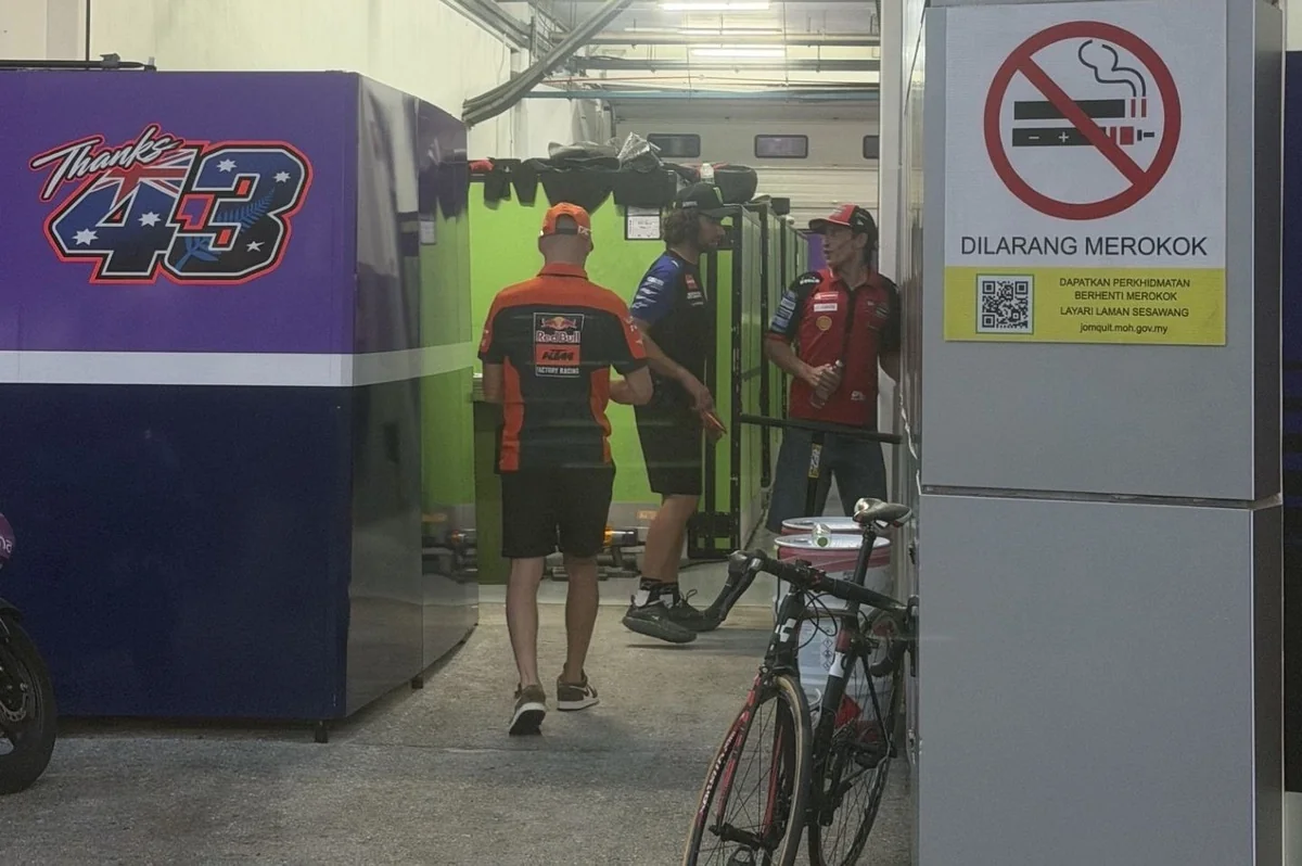 Imagen publicada con la información sobre la reunión de los pilotos en Sepang.
